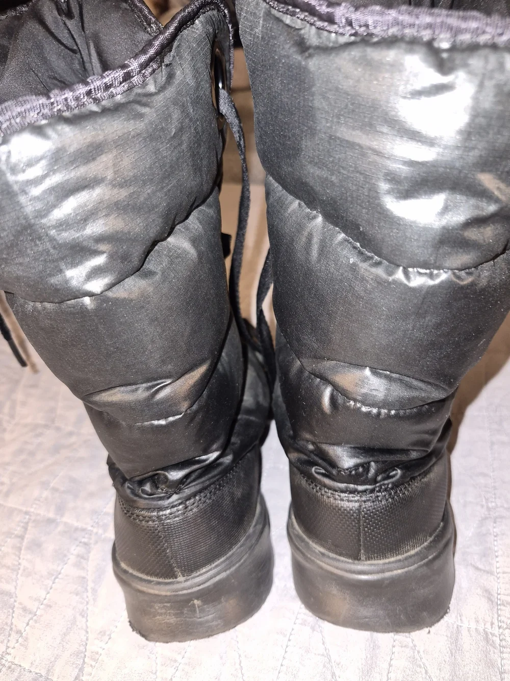 The North Face Black Puffer Winter Boots